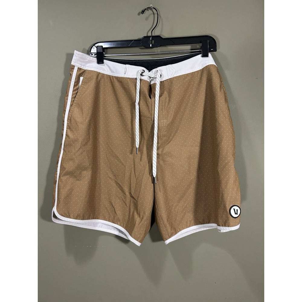 Vuori Cruise Boardshorts Mens Sz 36 Copper Swim Beach Training Coastal Surf